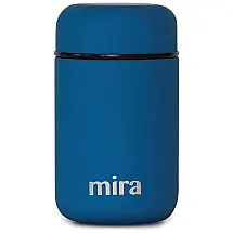 Frasco Térmico 400mL em Aço Inoxidável com Isolamento a Vácuo, MIRA BRANDS, Azul