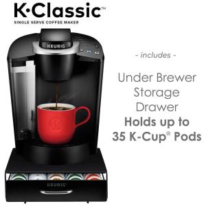 Cafeteira Elétrica Programável K Expresso com Porta Cápsulas, KEURIG K Classic, Preto