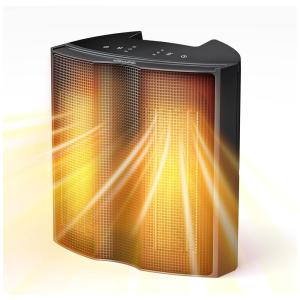 Aquecedor Elétrico com 3 Modos, Temporizador e Silencioso 1500W 110V, Grelife, Preto