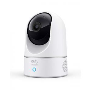 P24 Câmera de Segurança 2K com Wi Fi Visão Noturna e Controle de Voz, EUFY SECURITY T8410, Branco