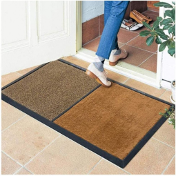 ZWFF Tapete Antibacteriano Sanitizante Porta Entrada, 90 x , marrom