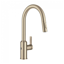 Torneira Cozinha com Sensor de Movimento de Alça Única, Acabamento Resistente a Manchas, KRAUS Oletto KSF-2830SFACB, Champagne Bronze