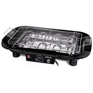 Churrasqueira Elétrica Grill com Controle de Temperatura, 220V, JAHH, Preta