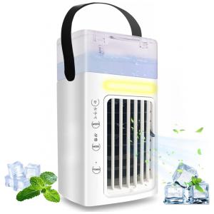 Climatizador de Ar Portátil Adulpônia 1L com 3 Velocidades, ADULLPONY 8 6, Branco