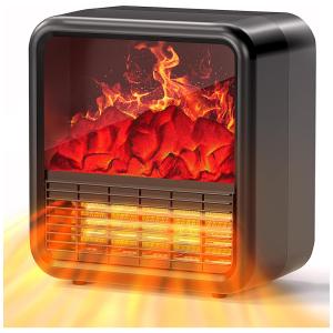 Lareira Elétrica de Embutir A45x127L com Controle Remoto e Temporizador, 110V, ALPACA , Preta