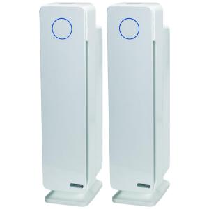 Purificador de Ar com Filtro HEPA 4 em 1 e 5 Velocidades, Cobertura 15 m2, 2UN, 110V, GermGuardian, Branco