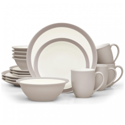 Aparelho de Jantar para Todas as Ocasiões, Elegância e Sofisticação para Sua Mesa com 16 Peças, Formato Redondo e Material de Cerâmica sem