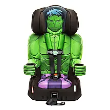 Assento Infantil 2 em 1 para Carro com Sinto Reforçado, Marvel Hulk, KIDSEMBRACE 3001HLK, Verde