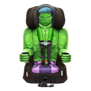 Assento Infantil 2 em 1 para Carro com Sinto Reforçado, Marvel Hulk, KIDSEMBRACE 3001HLK, Verde
