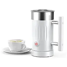 Espumador de Leite Elétrico, Capacidade 300 mL, Aço Inox e Desligamento Automático, 110v, GENERIC MF 920WT, Branco