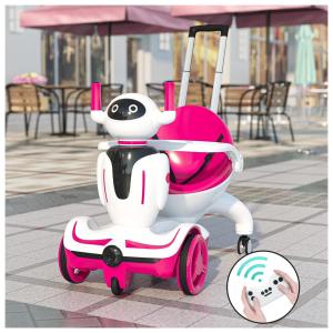 Carrinho Robô Elétrico Infantil com Controle Remoto e Ajuste de Velocidade, TOBBI, Vermelho