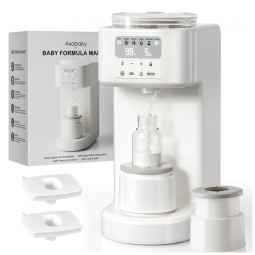 Axababy Advanced Dispenser de Fórmula Branco - Aquecedor Automático de Mamadeiras com Auto-Limpeza,110 volts
