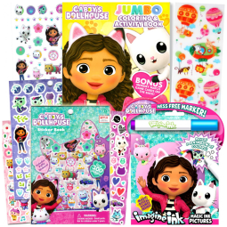 Conjunto de Livros de Colorir da Casa de Bonecas da Gabby para Meninas com Livro de Atividades de Colorir,Bendon