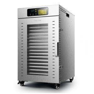 Desidratador de Alimentos em Aço Inoxidável com 18 Bandejas, Temporizador Ajustável e Controle de Temperatura, 110V 1500W, Septree, Prata