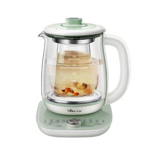 Chaleira Elétrica Bear YSH-C18S2 Verde 1,8L Vidro Borossilicato 16 Funções Infusor Panela Stew Egg Rack Programável Manter Aquecido 110V