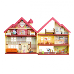 Caixa de Brinquedos Bluey Ultimate Playhouse com Luzes, Sons e Figuras para Crianças Acima de 3 Anos, MOOSE TOYS LLC, Vermelho