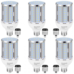Pacote com 6 Lâmpadas de Milho LED de 70W, Equivalente a 700W, Base E26/E39 Média/Grande, Lâmpada LED COB Branca Quente 3000K