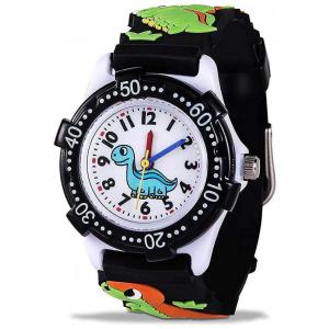 Relógio Analógico com Banda de Silicone 3D para Crianças de 3 até 10 Anos, AMY Doce, Rosa