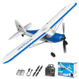 Avião de Controle Remoto com Sistema Estabilizador de 6 Eixos, VolantexRC 761 4 RTF, Azul