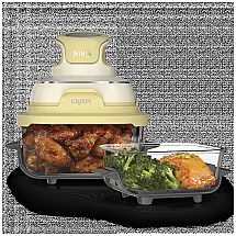 Fritadeira a Ar Ninja Crispi FN101YL 4-em-1 Vidro Amarelo Manteiga 3,8L 110V