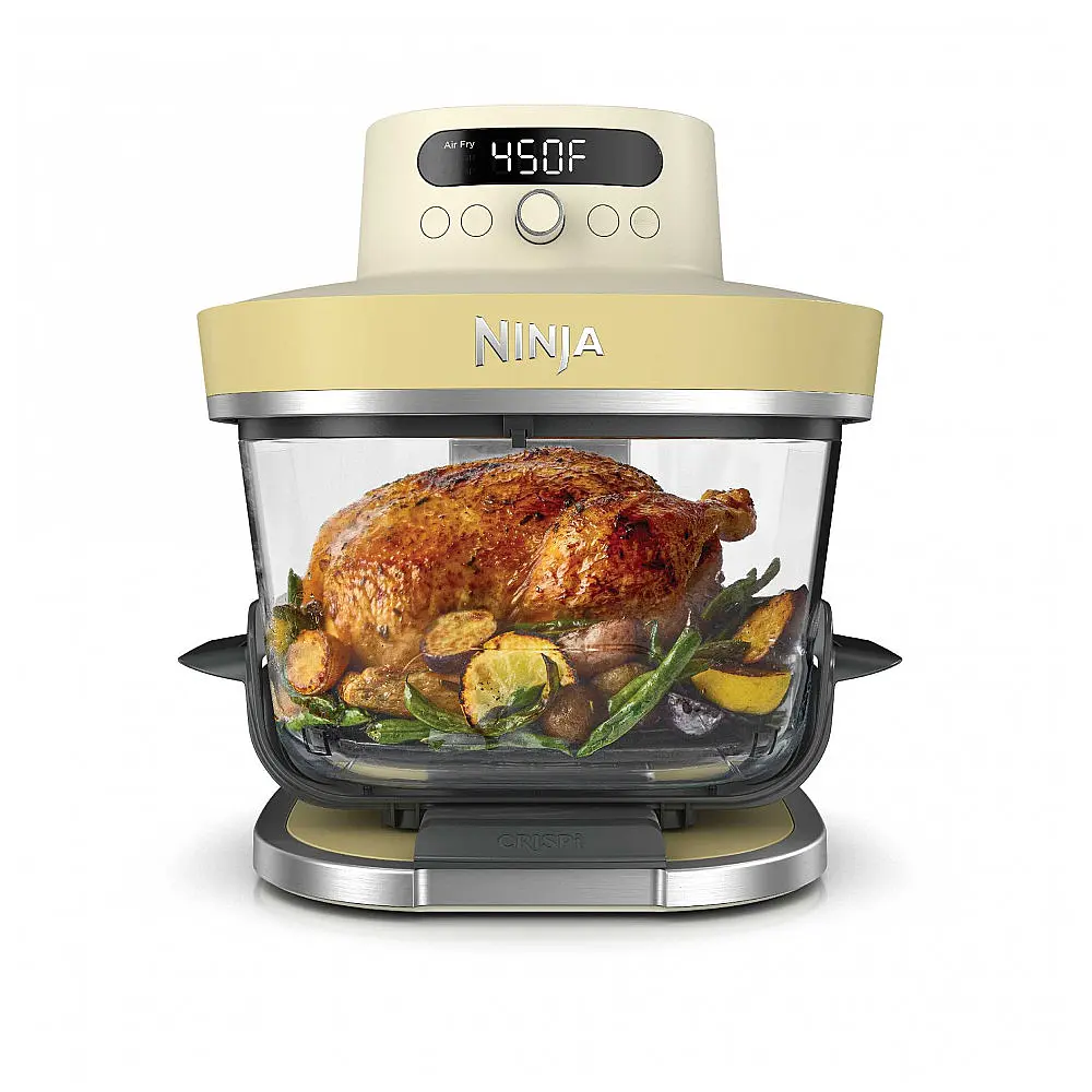 Fritadeira a Ar Ninja Crispi Pro AS101YL 6-em-1 Vidro Amarelo Manteiga 110V