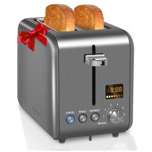 Torradeira Elétrica 2 Fatias com 7 Níveis de Tostagem, 900W, 110v, SEEDEEM, Cinza
