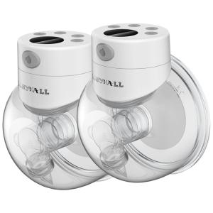 Bomba Tira Leite Dupla Portátil com 2 Modos e 9 Níveis Ultra Silenciosa, Branca, LORYHALL, Branco