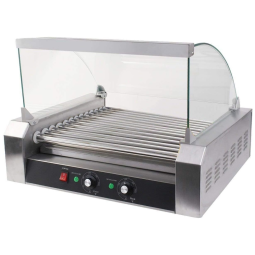 Máquina de Hot Dog ReunionG , 18 Salsichas, Aço Inox, 1200W, Prata 110V