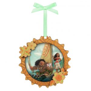 Enfeite de Natal Hallmark Keepsake 2025, Disney Moana Navegando, Artesanato em Papel, Presente para Fãs da Disney Moana