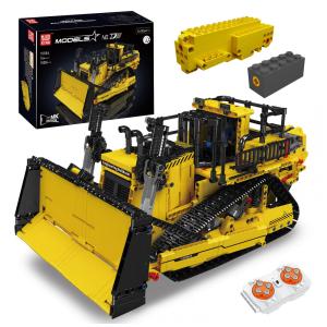 Kit de Construção Escavadeira com 1830 Peças para Crianças, Mould King, Amarelo