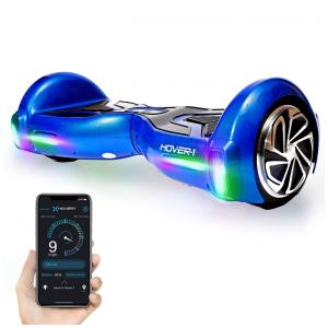 Hoverboard Elétrico de Velocidade Máxima 14 km, h, Luz LED, Hover H1, Azul