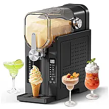 Máquina de Slush Raspadinha NEOISM 2L 6 Programas Sem Gelo Auto Limpeza Preta 240V