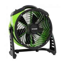 Ventilador Industrial XPOWER FC-250D Verde, Motor DC Escovado, Velocidade Variável, Timer 3 horas, 33 cm, 1560 CFM, 110V