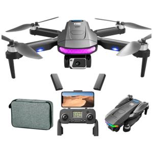 Drone GPS 4K para Adultos e Crianças, 50 Min de Voo, Transmissão 5G FPV, Motores Sem Escova, GPS Return Home, Siga-me e 2 Baterias