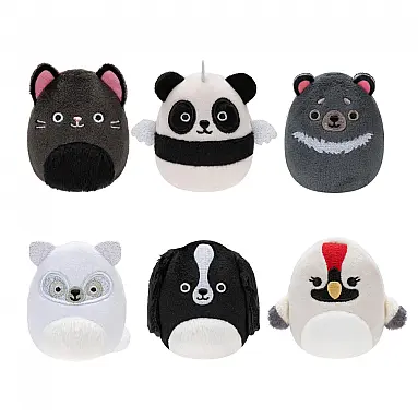 Kit 6 Pelúcias Squishmallows de