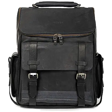 Mochila Masculina de Couro Vintage