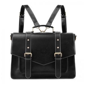 Bolsa Pasta Couro Puro Laptop 15.6 Pol. Feminino, ECOSUSI ES1101002A001 FUS, Preto