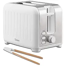 Twinzee Torradeira Vintage de 2 Fatias com 6 Níveis de Tostagem, 850W, 110V, Preto