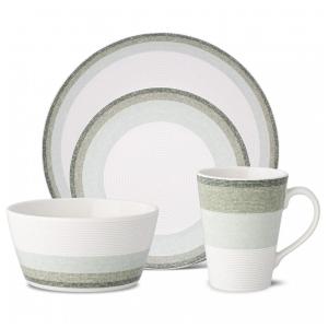 Aparelho de Jantar para Todas as Ocasiões, Estilo Moderno com 4 Peças, Formato Redondo e Material de Porcelana, Noritake G037-04G