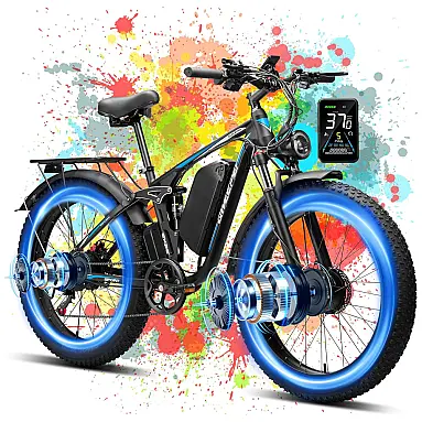 Bicicleta Elétrica Qweepei E7-48V, Motor