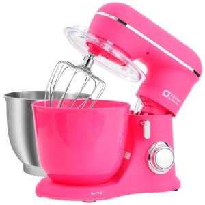 Batedeira Kitchen in the box Stand Mixer 4,5L e 5L, Design Elegante em Acabamento Fosco, em Rosa Neon