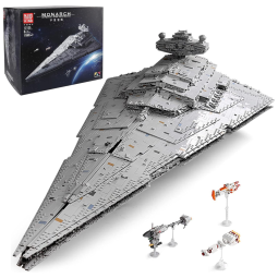 Kit de Construção Super Star Destroyer Imperial-Class com 11885 Peças para Crianças e Adultos, Mould King, Cinza