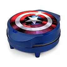 Máquina de Waffle Antiaderente 2 Fatias com Controle de Temperatura, 110v, MARVEL MVA 278, Azul