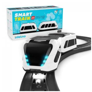 Conjunto de Trenzinho de Brinquedo com 4 Modos de Código e Habilitado para APP para Crianças de 3 a 12 anos, Intelino J1, Branco