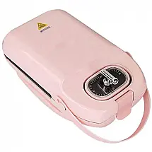 SASAMM Sanduicheira Antiaderente Portátil 650W 220V, rosa
