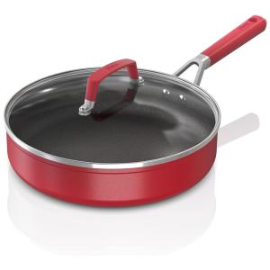 Panela para Refogados Antiaderente 3 Litros com Tampa de Vidro, Ninja C20130 Foodi, Vermelha