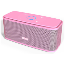 DOSS Caixa de Som Bluetooth sem Fio Portátil à Prova dÁgua IPX5, 12W, até 20H, Rosa