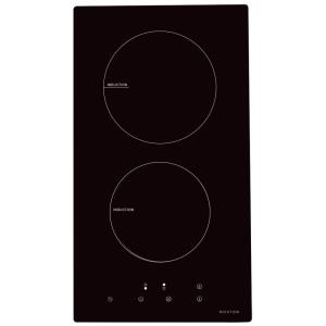 Cooktop de indução NOXTON, fogão elétrico de 2 queimadores embutido com controle de toque, chave de segurança para crianças, temporizador