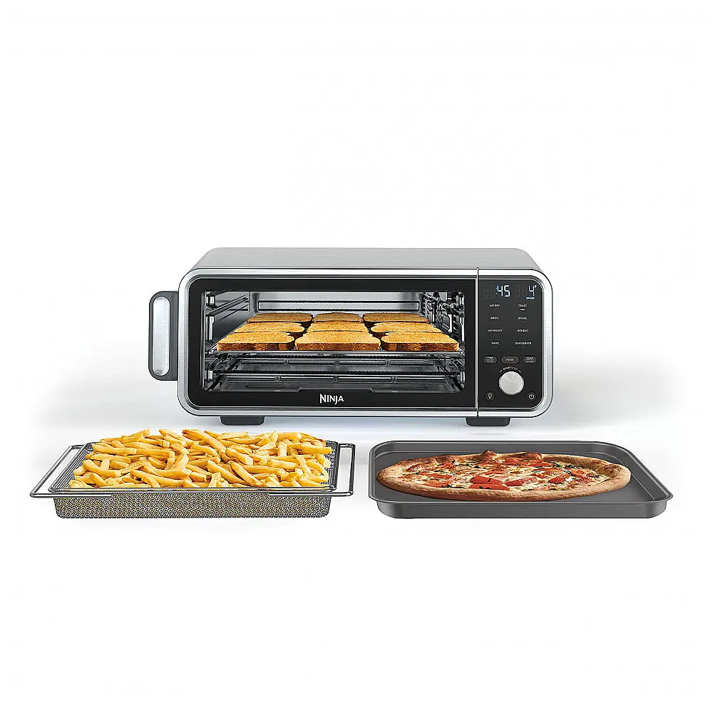 Forno de Bancada Ninja SP201 Air Fryer 8-em-1 Prata Compartimento XL 1800W 120V