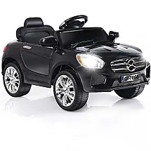 Carro Elétrico Infantil OLAKIDS a Bateria 6V e 1 Assento com 2 Velocidades e Luzes LED, USB Preto